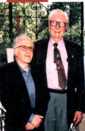 Une photo de Carpi avec Carl Barks