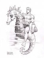 Aquaman (croquis par Ramona Fradon)